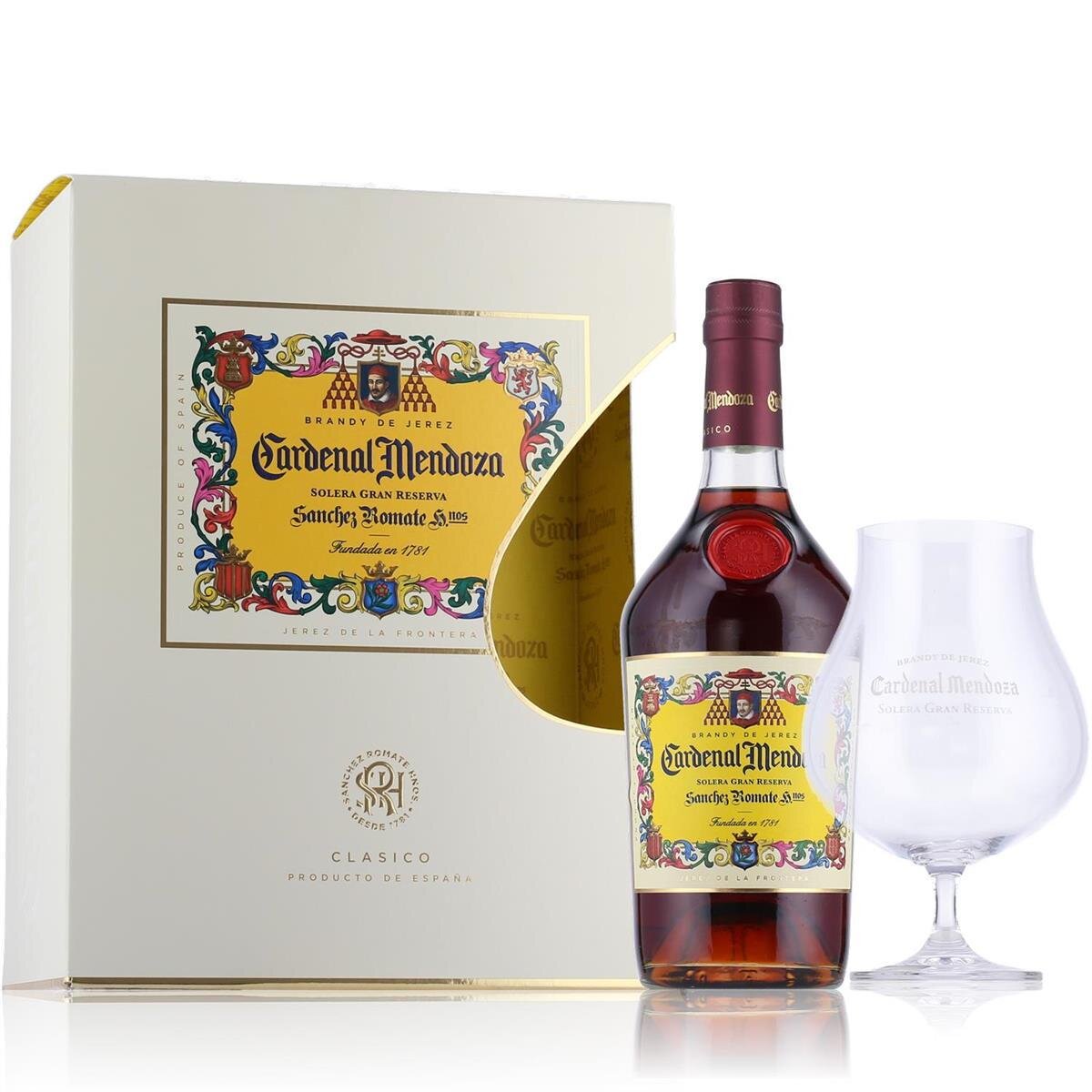 Cardenal Mendoza Vol. Brandy Reserva Geschenk in 40% 0,7l Solera Gran