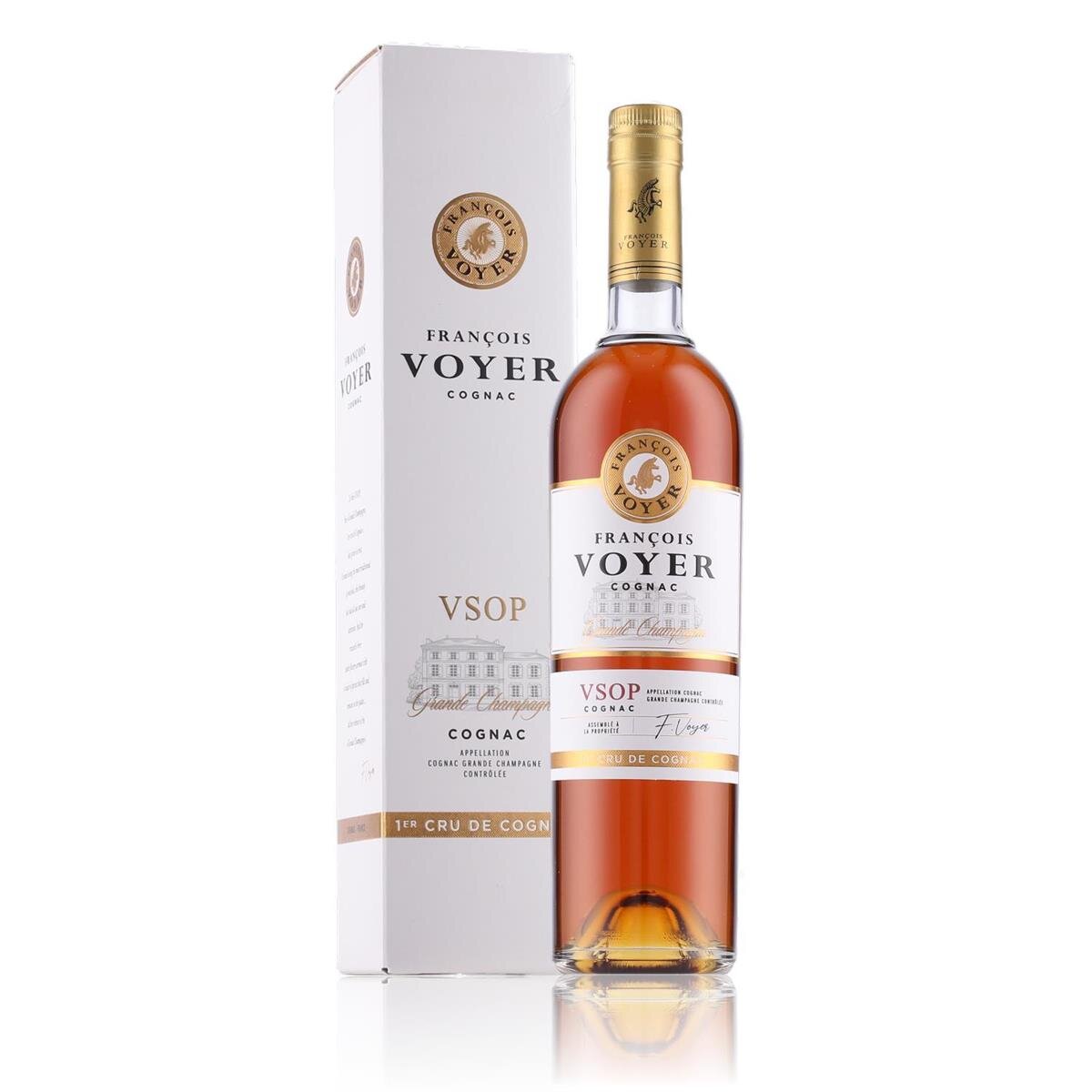 Francois Voyer 0,7l in VSOP Geschenk Vol. Grande Champagne Cognac 40